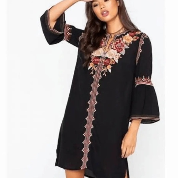Johnny Was heavily embroidered silk Artemis dress NWT (oversized) - Picture 6 of 15